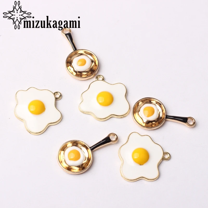 Золотая эмалированная Подвеска из цинкового сплава для яиц от солнца 10 шт./лот 14