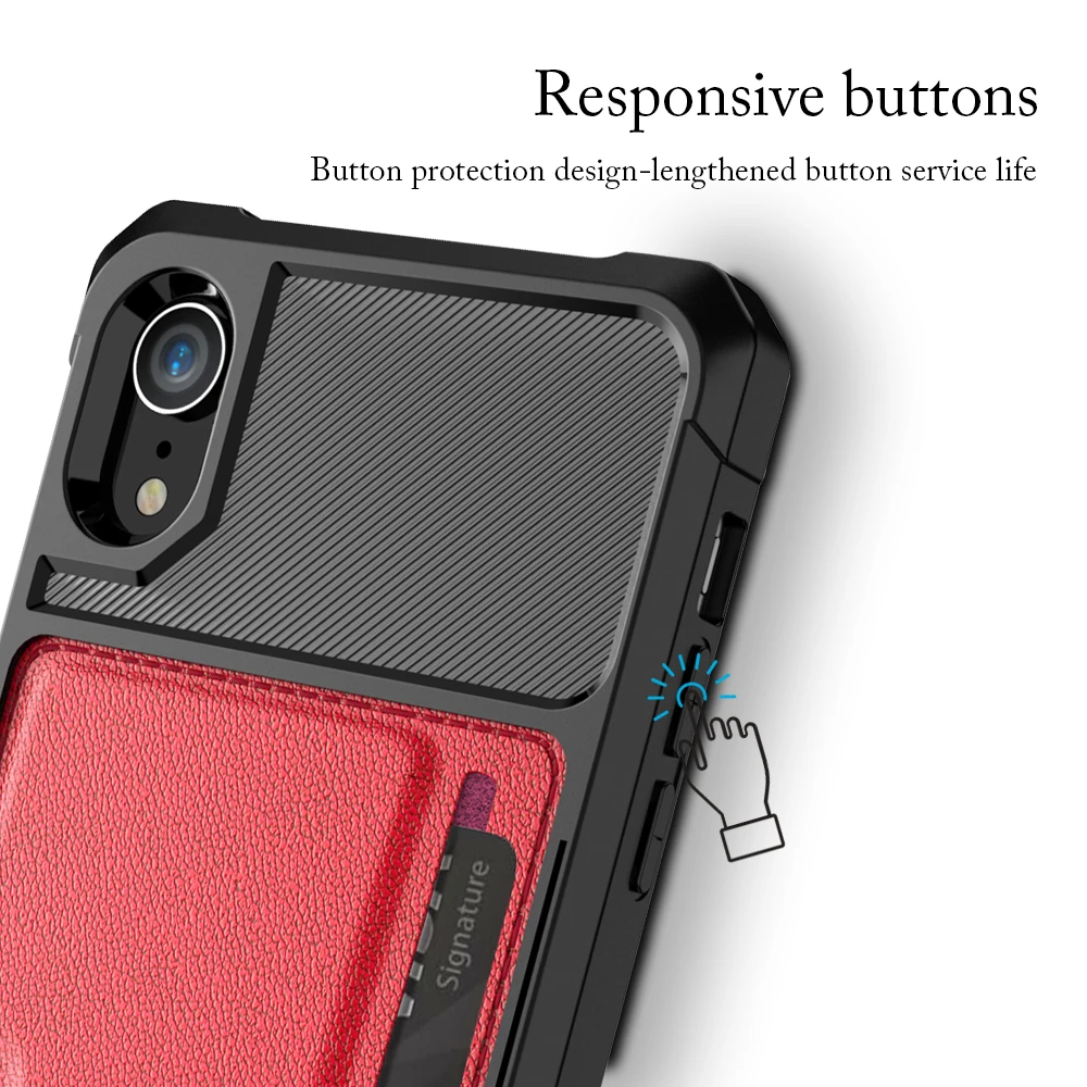 case for iphone 8 7 6 6s plus X 10 Cover Soft TPU Back Case with Car Magnet and Credit Card Slots iPhone XS MAX XR conque |
