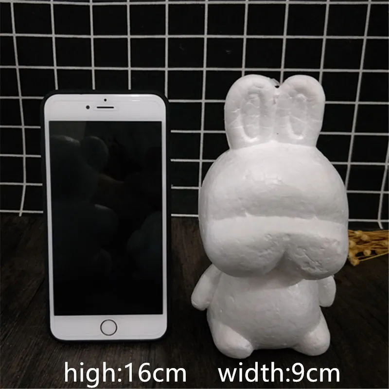 Rogue rabbit 1pcs 1 шт. 15 см/20 см/35 см пена Роза медведь плесень DIY искусственный цветок розы Медведь пластик медведь розы собака удачи модель формы - Цвет: Rogue rabbit 1pcs