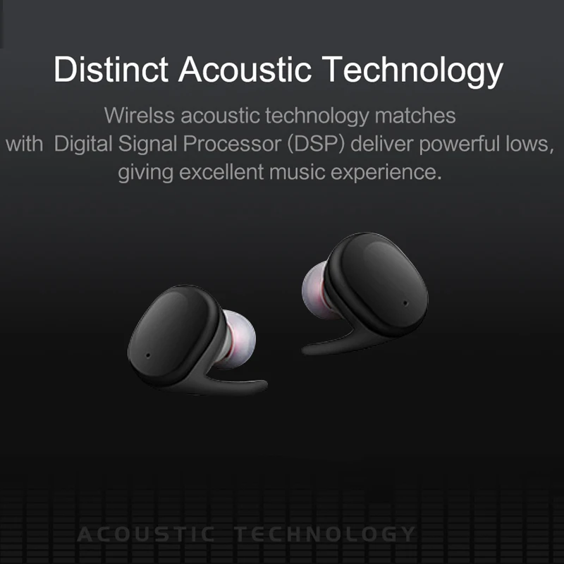Bluetooth-наушники с сенсорным управлением Hi-Fi наушники микрофоном TWS беспроводные
