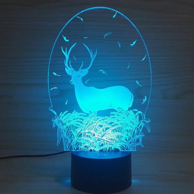 Трехмерный светильник Luminaria De Table сменный ночник для спальни украшение детской