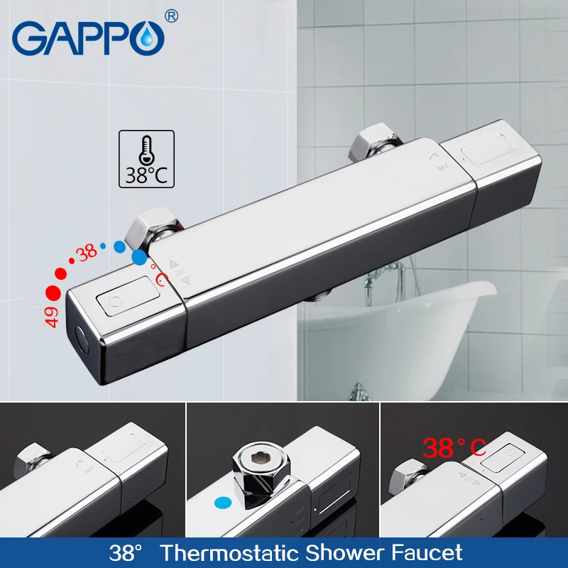GAPPO смесители для душа Термостатический душ ванной кран Набор смесителей