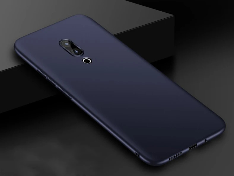 Blue Для Meizu M8 чехол Ультратонкий Мягкий ТПУ Матовый против отпечатков пальцев защитный чехол для Meizu M8 Lite - Цвет: Blue