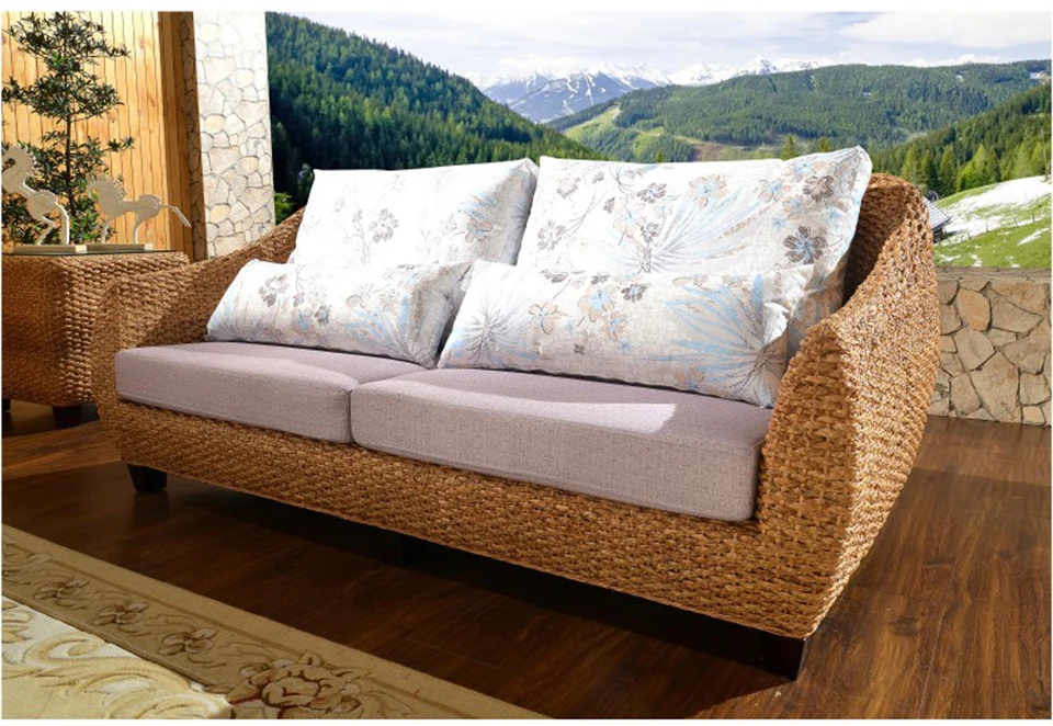 Ротанговая мебель для сада патио открытый диван из ротанга журнальный столик