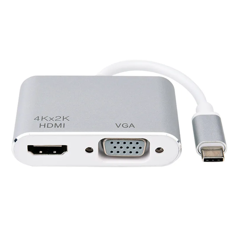 Адаптер USB C HDMI VGA Тип к 4K * 2K 3 1 VGA|Адаптеры Type-C| |