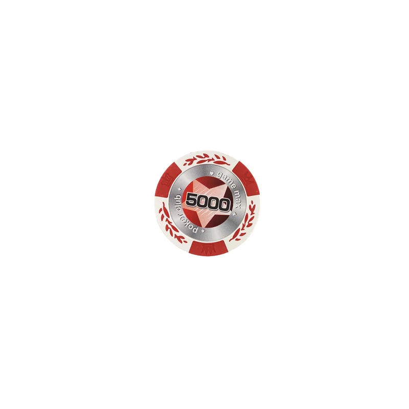 5000 Easytoday 25 шт./компл. высококлассные набор покерных фишек глины встроенный Железный баккара Техасский Холдем профессиональный покер чип покер Стар - Цвет: 5000