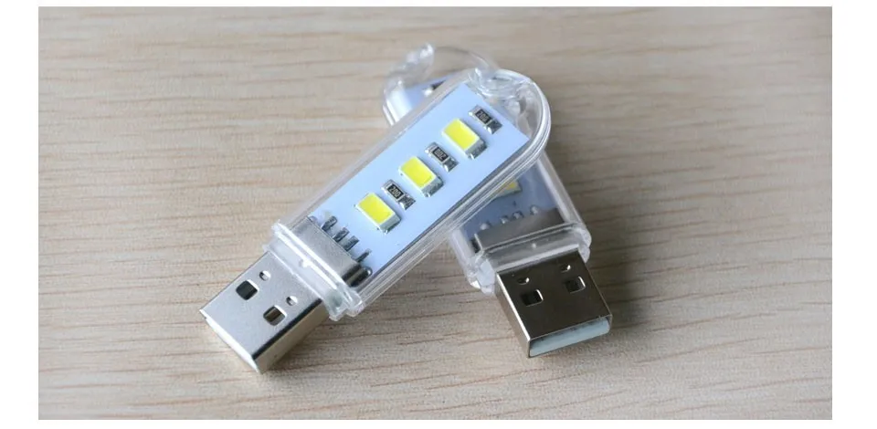 Мини-usb светодиодный светильник-Книга s 3 светодиодный s 5730SMD 1,5 Вт походный светильник светодиодный светильник для чтения ночной Светильник для ПК ноутбука портативного компьютера power Bank