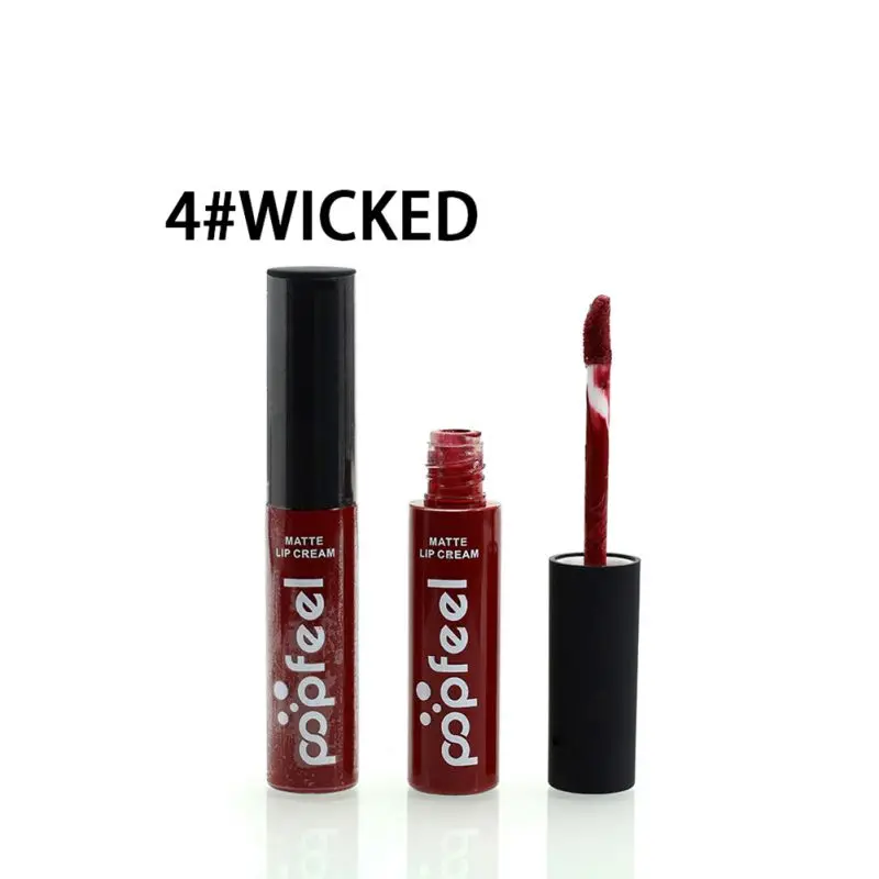 Popfeel жидкий матовая помада для губ Batom губ комплект Labiales матовая и увлажняющая длительный водостойкий ню Pintalabios