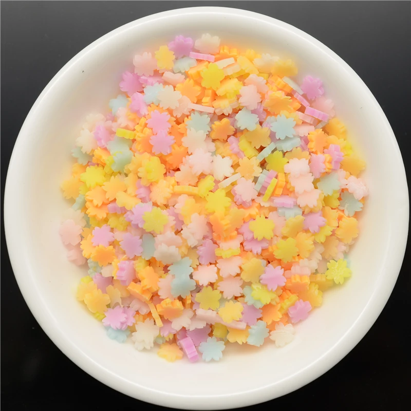 10 г/лот полимерная Горячая глина разбрызгивает желе в форме цветка для поделок