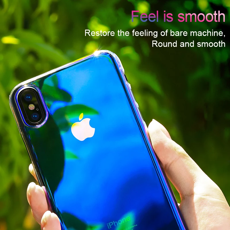 RZP Gloss Protective Case for iPhone X Back Cover Bumper On The For Apple 5 5S SE 6 6s 7 8 Plus 10 Bags Shell |