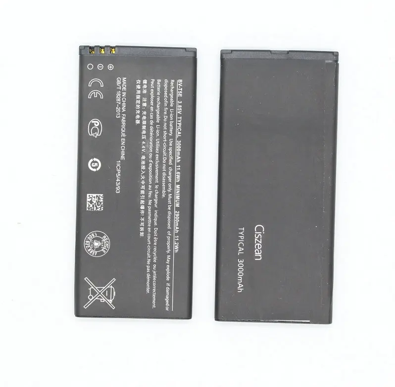 2x3000mAh BV T5E / BVT5E запасная батарея + универсальное зарядное устройство для Microsoft Lumia