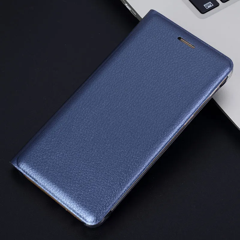 Чехол-портмоне из кожи с откидной крышкой чехол для телефона для samsung Galaxy S9 плюс A5 A7 A3 A8 J4 J6 J3 J5 J7 S6 S7 край S8 Note 8 S - Цвет: Blue