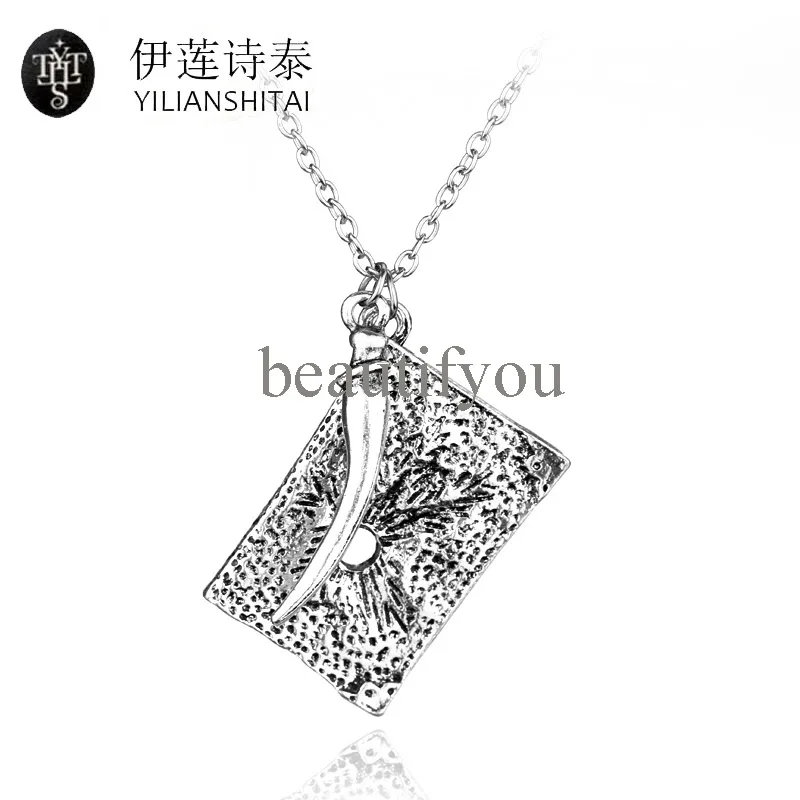 Ожерелья с подвесками в виде дневника Tom Riddle квадратные модные мужские ювелирные