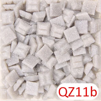QZ11b 200 г/280 шт. 10x10 мм 3/8 дюйма белый кварц мозаики крошечный мозаика хобби, DIY Материал поставщик, Мини Свободные кварцевые Стекло штук - Цвет: QZ11b