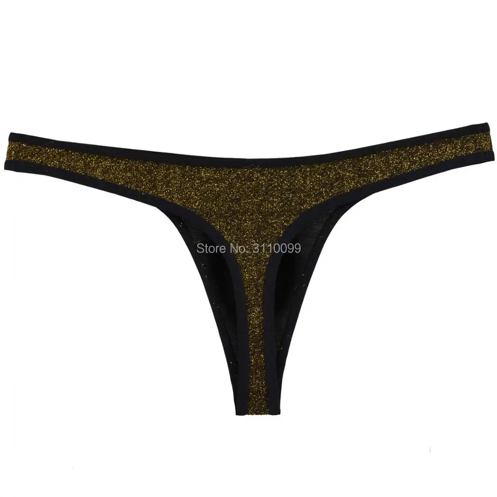 Блестящие очаровательные сексуальные мужские стринги и G Strings Трусы нижнее белье