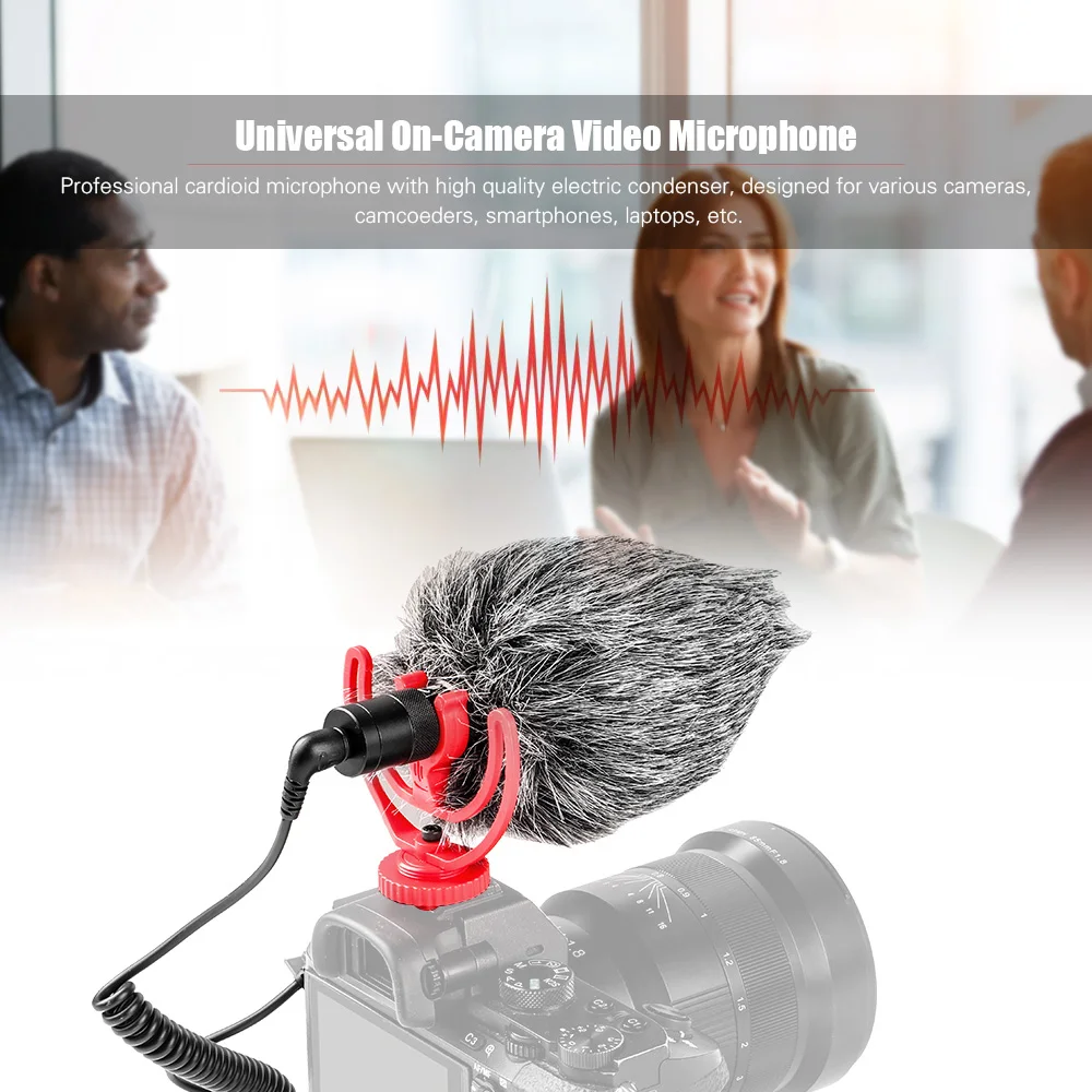 Универсальный мини кардио id микрофон для камеры с горячим башмаком