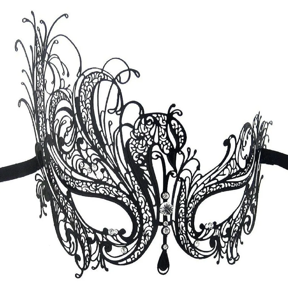 Женские металлические черные золотые серебряные фантомные Лебедь венецианские