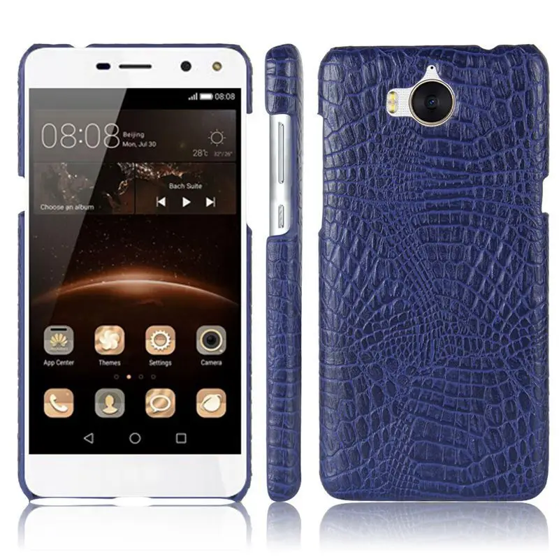 Имидо из крокодиловой кожи искусственной для huawei Y5 2017 MYA L22 L23 L03 U29 защитный чехол