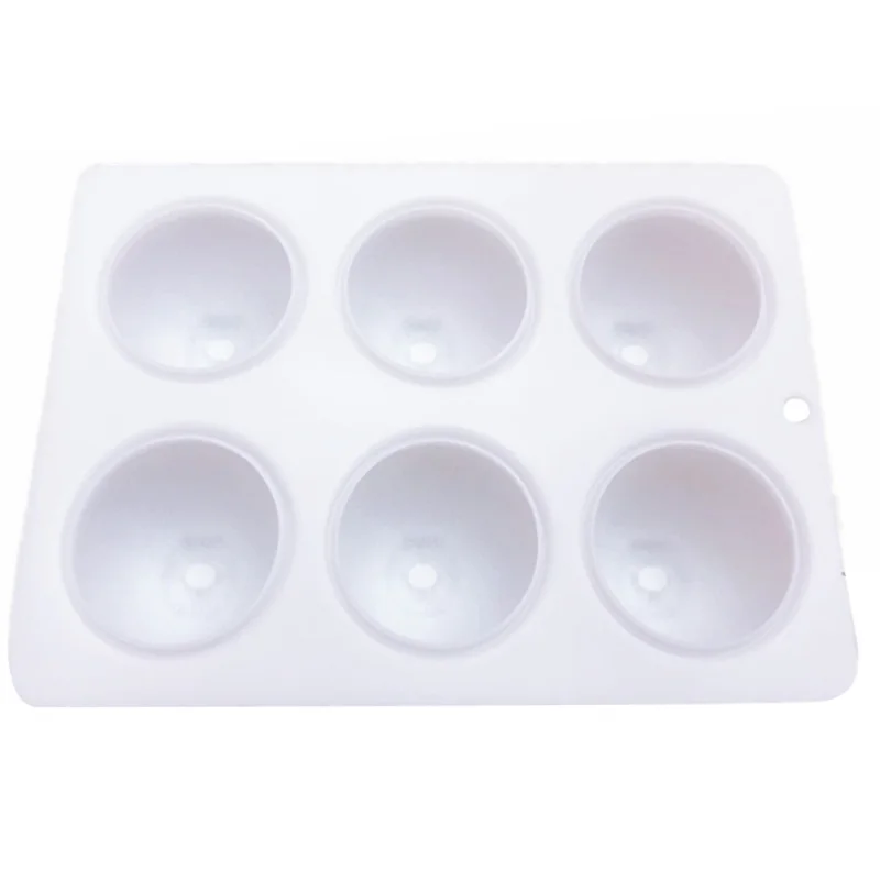 Filbake 6 полости силикона 3D торта Формы для выпечки Fondant (сахарная) оранжевый трюфели