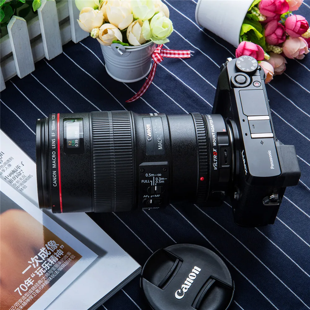VILTROX EF-M2 II AF с автофокусом EXIF 0.71X понижающий скорость усилитель объектива адаптер для объектива Canon EF для камеры M43 GH4 GH5 GF6 GF1