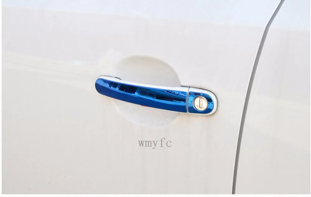 Наклейка на дверную ручку автомобиля из нержавеющей стали подходит для VW Volkswagen