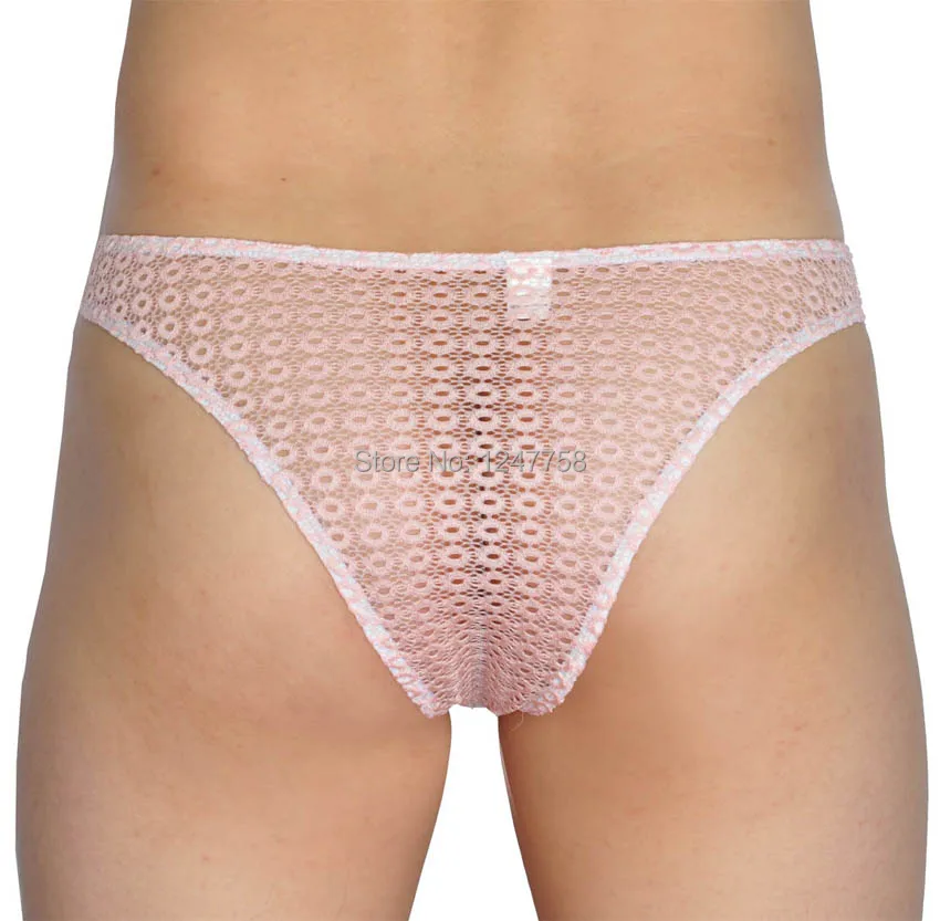 Трусы-бикини мужские кружевные пикантные Короткие трусы-плавки мягкие