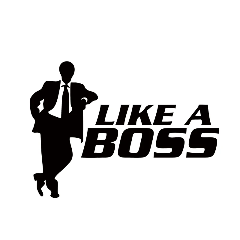 Прохладный Графика автомобильные наклейки с надписью Like A Boss для автомобиля Jdm