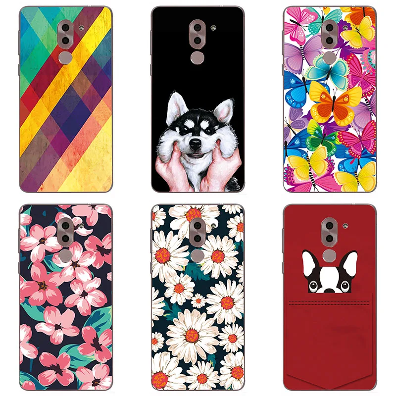 hard Plastic phone case cover For Huawei Honor 6X BLN-L21 BLN-AL10/TL00 shell printing Painted Flower |