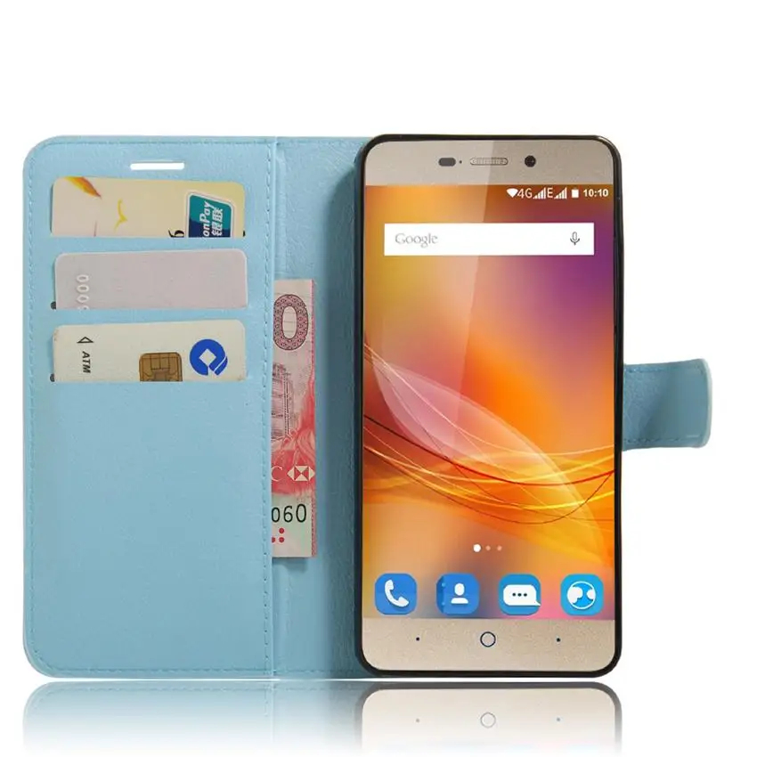 Для zte лезвие A452 Чехол класса люкс из искусственной кожи чехол для задней крышки для zte лезвие A452 452 защитный чехол-накладка для телефона с отделением для карт