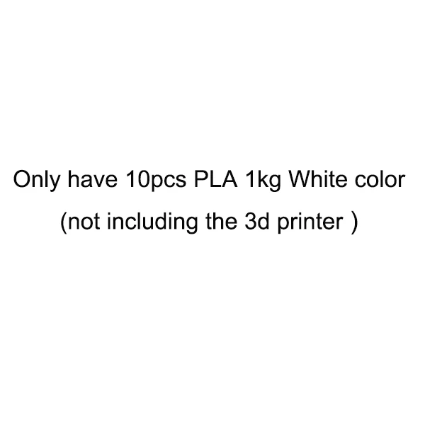 10PCS PLA white 1KG Anet A8 A6 автоматический уровень A8 A6 FDM 3d Принтер Высокоточный экструдер Prusa i3 3d принтер комплект DIY с PLA нитью Impresora 3d - Цвет: 10PCS PLA white 1KG