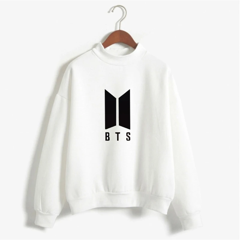 БЦ толстовки для Для женщин Bangtan мальчики с принтом букв болельщики поддерживают