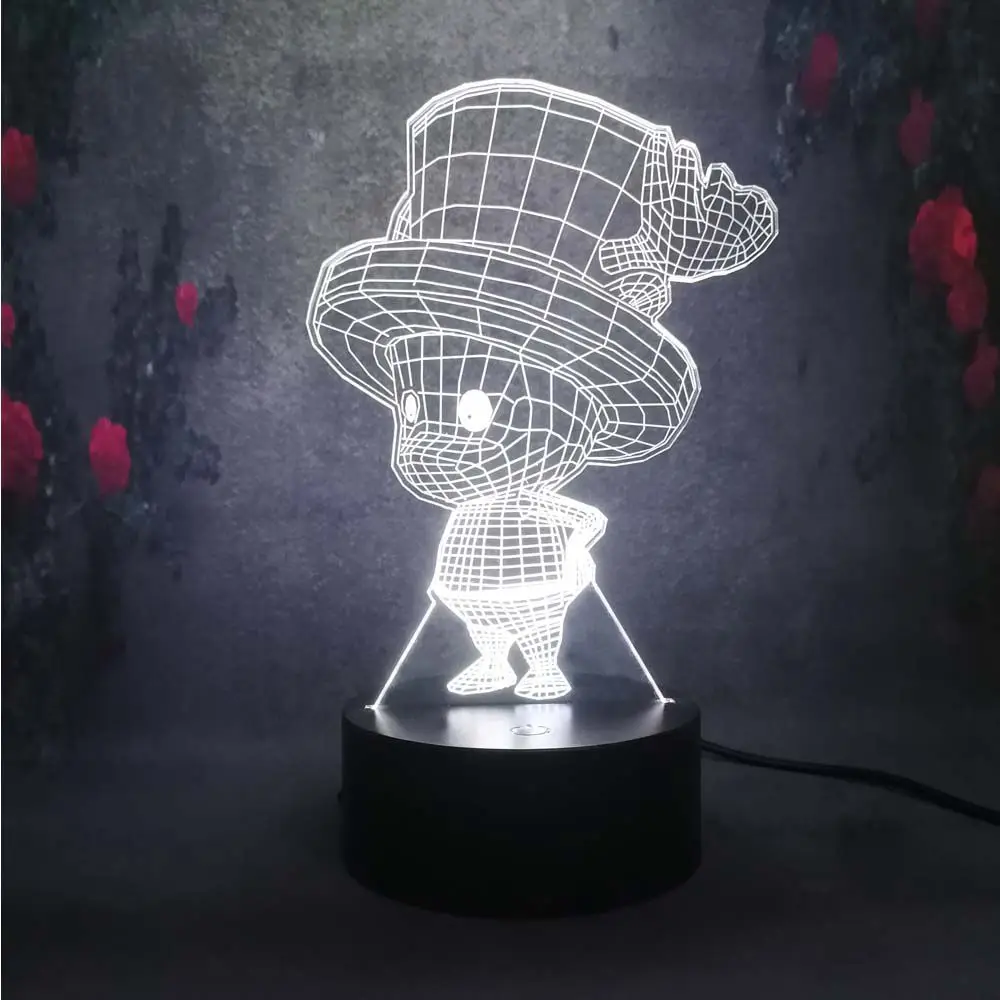 Популярное аниме пиратский король Тони Чоппер светодиодная иллюзия Лампа