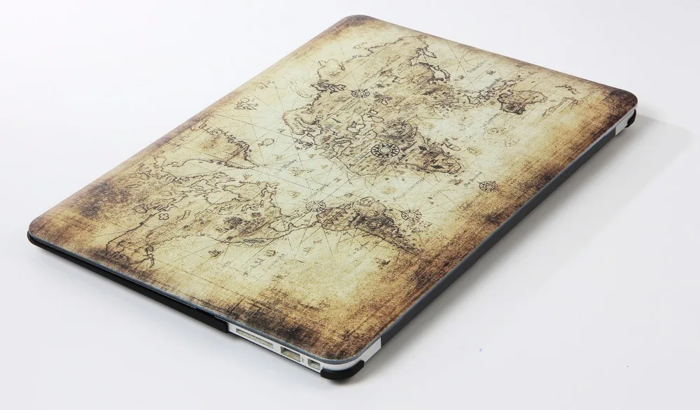 Carry360 масло изображение карты сумка для ноутбука чехол для Macbook Air 13 Pro retina 12 13,3 15 Touch Bar для Apple Mac book A1989/A1932