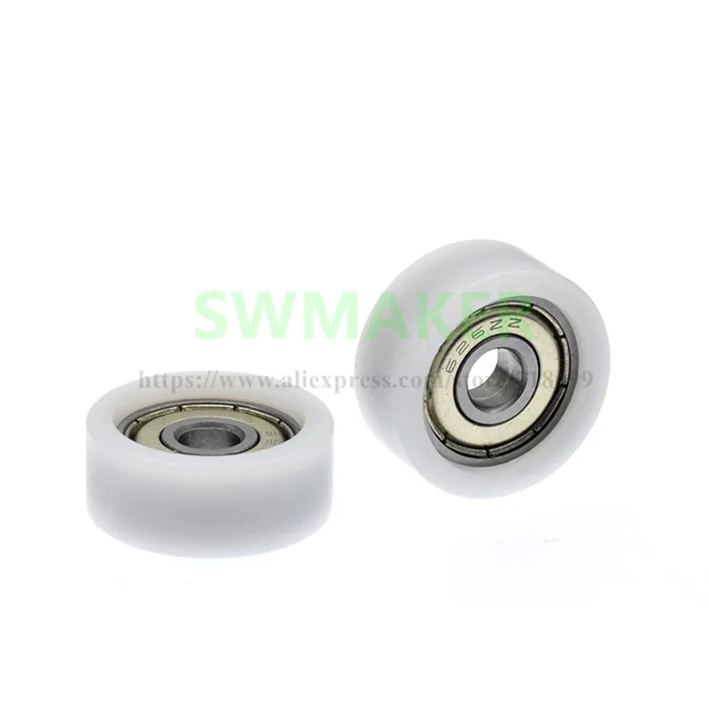1pcs 6*24*10mm 626zz bearing pulley door and window automatic rolling flat wheel | Обустройство дома