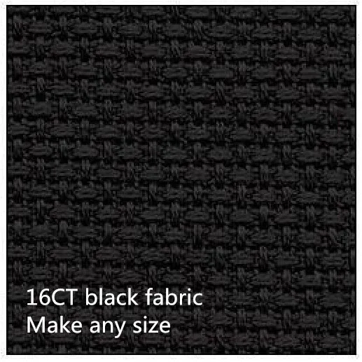 Make Any Size Black 16CT Great Choice Embroidery Aida Cloth Fabric Cross Stitch Canvas 150X50cm | Дом и сад