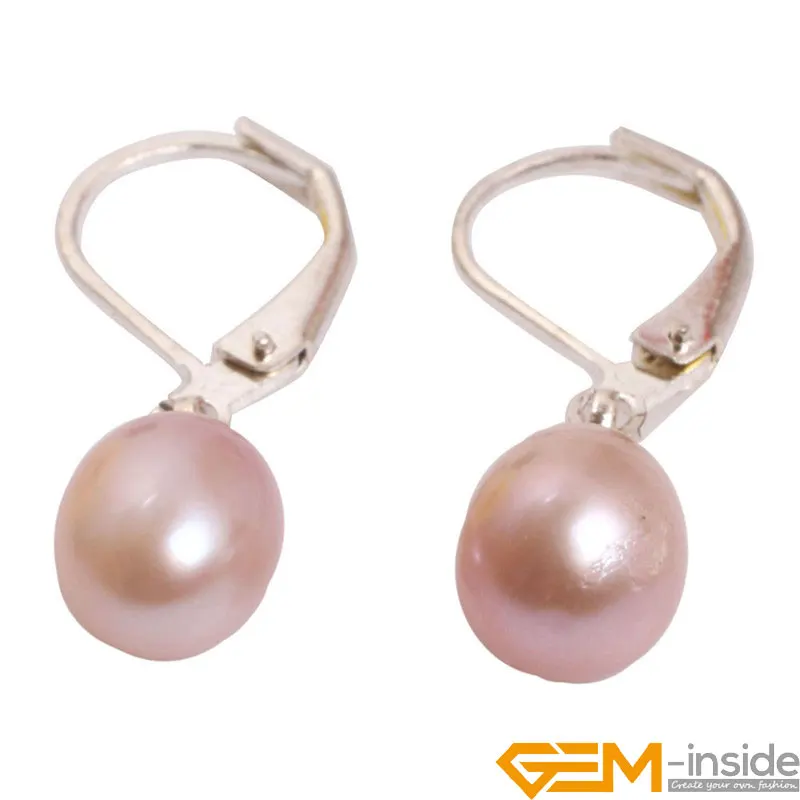 Серьги-гвоздики с пресноводным жемчугом 7-8 мм модные ювелирные изделия для