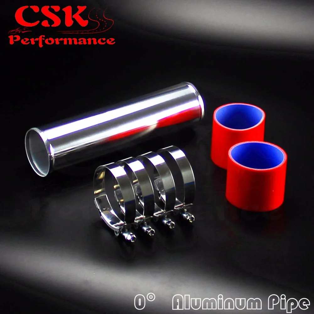 

76 мм, 3 дюйма, алюминиевые трубы для турбо-интеркулера, трубки + силиконовый шланг + Т-образный болт, цвет красный