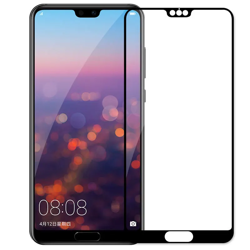 Закаленное стекло для Huawei P20 Lite полноэкранная защитная пленка 9h 3D Pro P30 белое