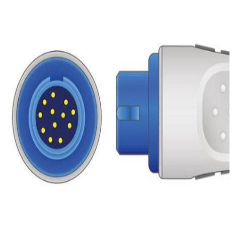 Совместим с HP/Philips M1190A/78352A Круглый 12 контактный педиатрический силиконовый