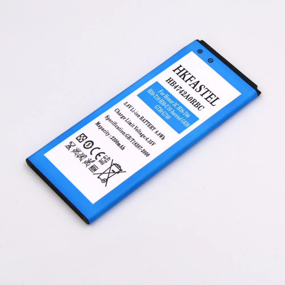 HKFASTEL Новый HB4742A0RBC HB4742AORBC мобильного телефона Батарея для huawei Honor 3C H30 T00 T10 U10 Ascend G630