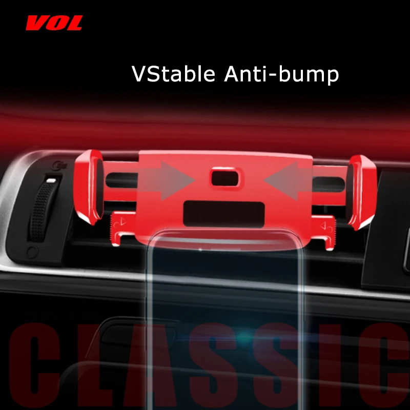 VOLTOP 360 Вращающийся держатель для телефона, автомобильные аксессуары, воздушный выход, Ленивый Универсальный держатель для мобильного телефона, навигационная подставка, автомобильные принадлежности