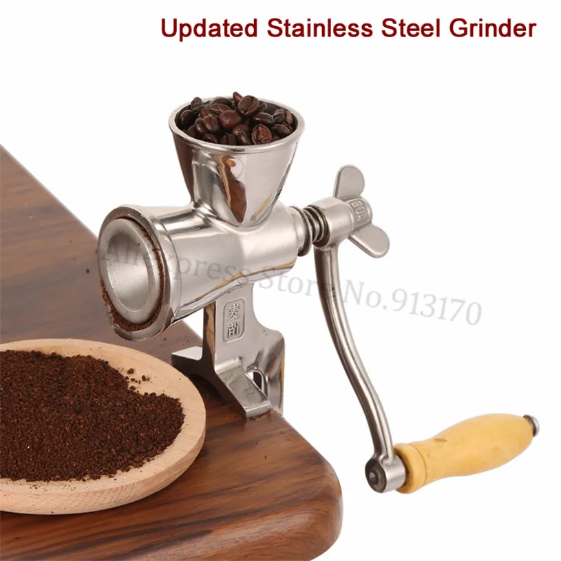 

Manual Grinding Miller Corn Flour Mill Machine Coffee Bean Grinder Stainless Steel Upgraded Version Hot Sale