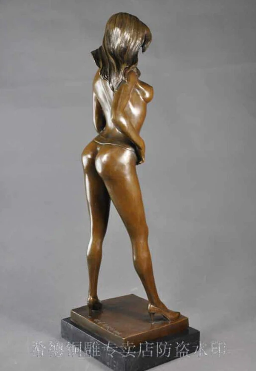 Скульптура арт-деко сексуальная энергия преобразования голые женщины бронзовая