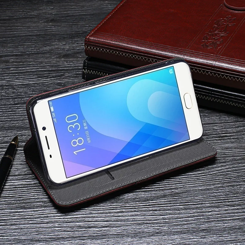 Case For Meizu M6 Note Cover Hight Quality Retro Flip Leather Capa Business Phone Bag | Мобильные телефоны и аксессуары