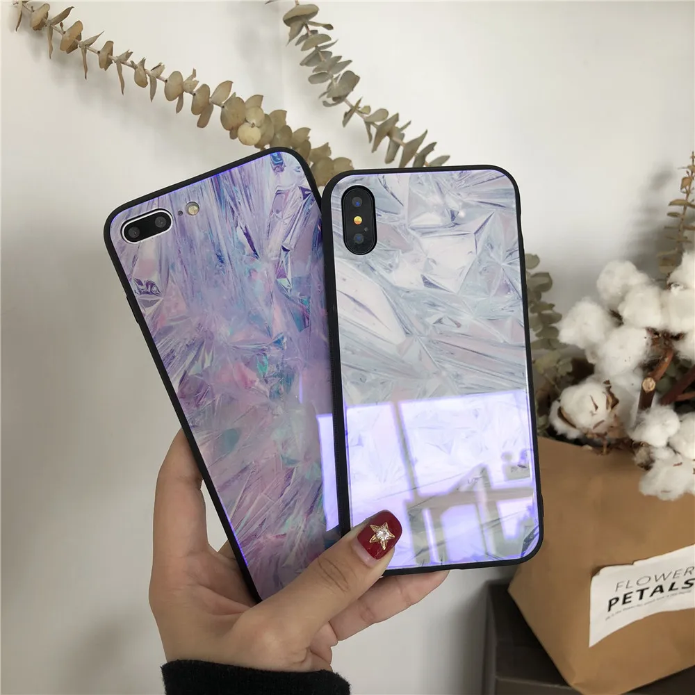 Чехол для телефона Iphone 8 Роскошные взрывозащищенные Blue Ray Стекло чехол IPhone Plus