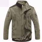 Уличная Мужская тактическая флисовая куртка, обхват груди 134 см, нашивка из кожи акулы, полярная Военная спортивная куртка для кемпинга и охоты, термопальто, одежда