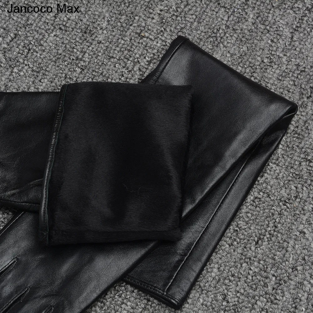 Jancoco Max женские длинные перчатки из натуральной овечьей кожи высокого качества сексуальные вечерние перчатки S2064