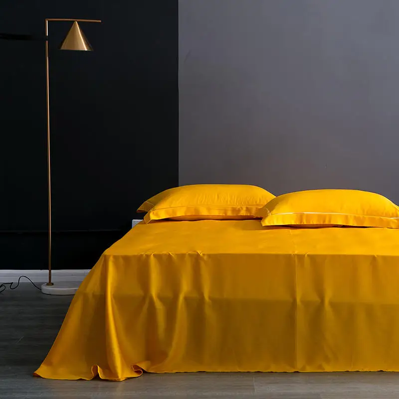 Tencel Lysell однотонный белый розовый серый пододеяльник набор дышащий шелковистый мягкий 4 шт. постельные принадлежности queen/King size простыня подушка sham
