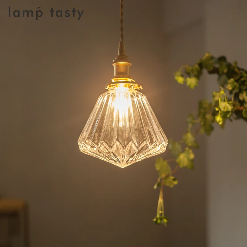 Современный простой красочный стеклянный подвесной светильник E27 4 цвета