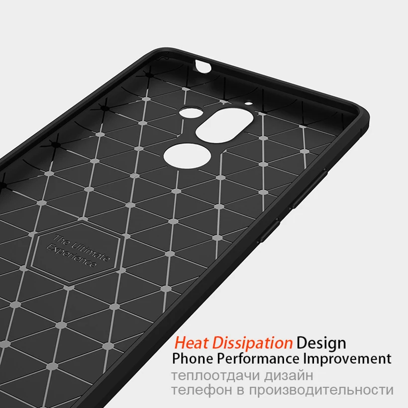 Углеродное волокно чехол для Nokia Lumia 6 1 5 3 7 Plus s силиконовый на мобильный телефон 4 2
